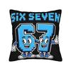 Trendy Home 67 Six Seven 6-7 Funny Meme Italian Brainrot Decoration Pillowcase Accessories  Pillow Covers Zipper Multi Size