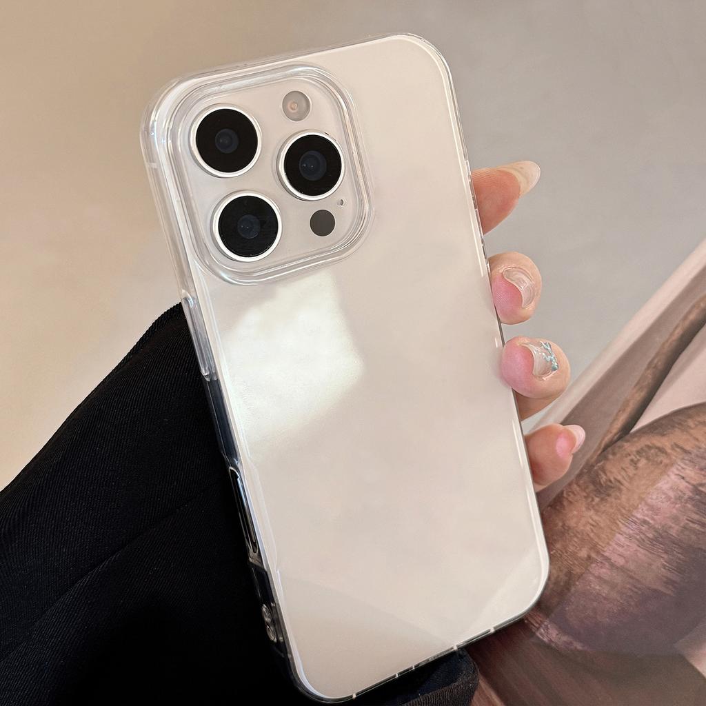 Персонализированный однотонный яркий IMD белый Подходит для чехла для мобильного телефона Apple 16 17pro Max Жесткий Iphone1311