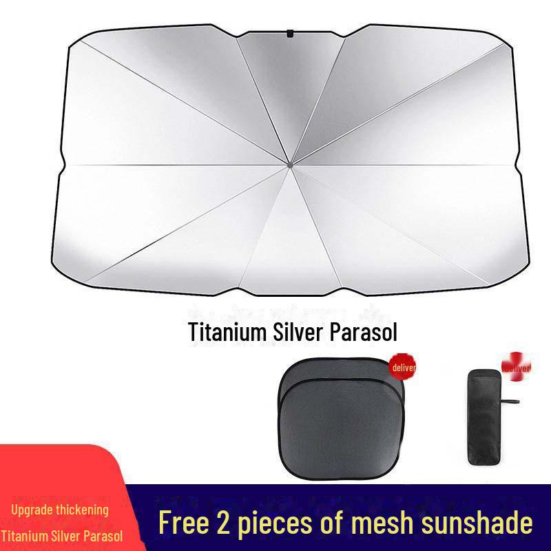 Автомобильный солнцезащитный зонт - складной теплоизоляционный чехол для лобового стекла