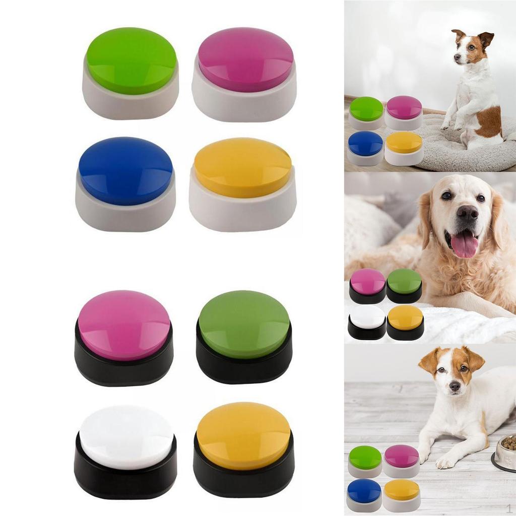 8pcs Sound Recording Buttons Voice Communication Puppy Dog Toy
