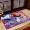 Frozen Adventure Disney Cartoon Theme Anti-Slip Rug - Polyester, Home Decor, Suitable for Bedrooms, Living Rooms, Doorways, and Studios