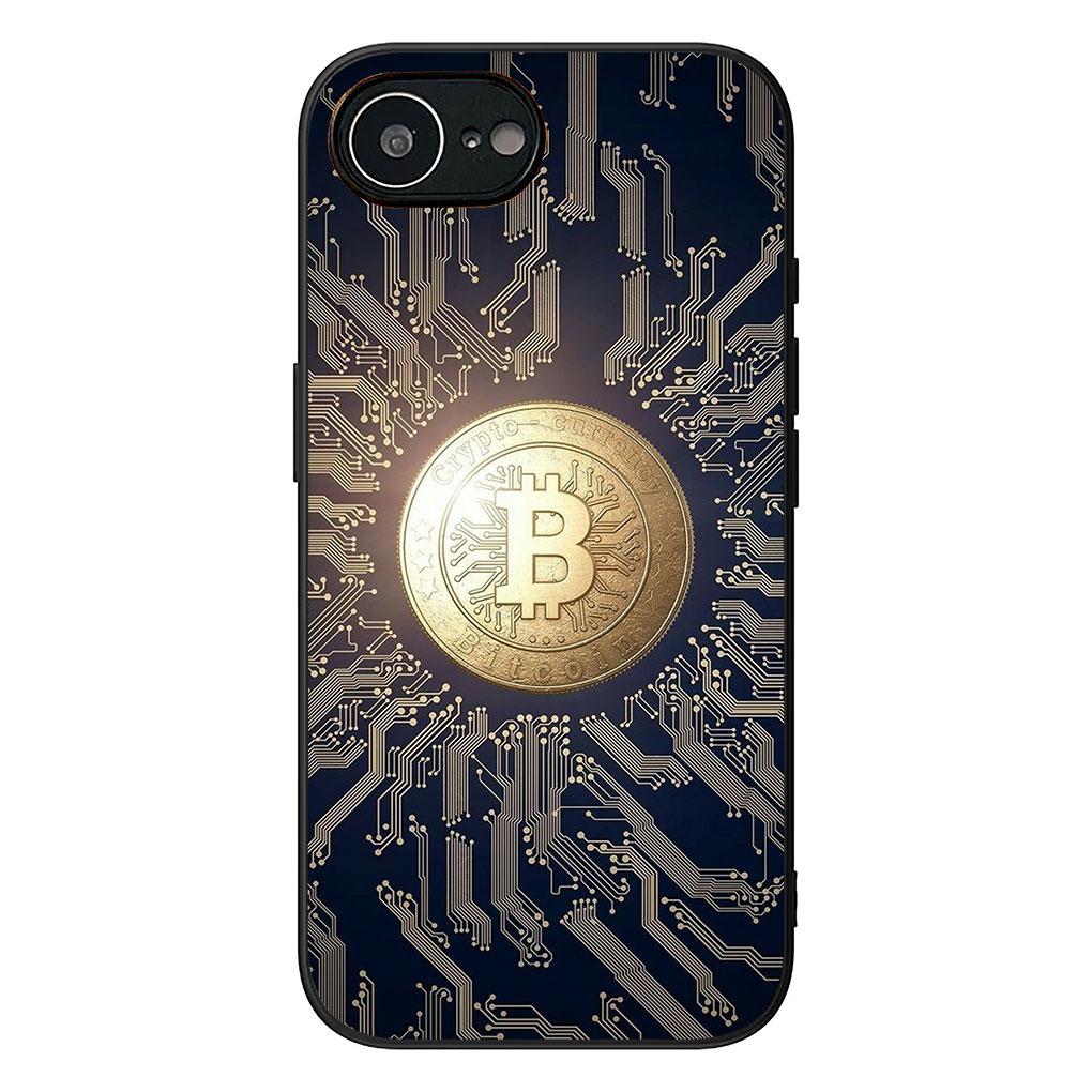 Чехол для Apple iPhone 13 12 Mini XS 11 Pro Max 7 8 Plus + XR SE 2022 2020 SE3 Чехол для телефона Биткоин BTC Деньги 100 Долларов