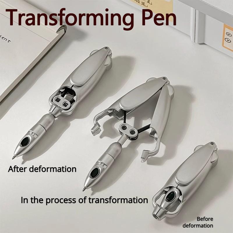 1pcs Transformable Pen Stress-relieving automatic fun stationery Push-button ballpoint pen