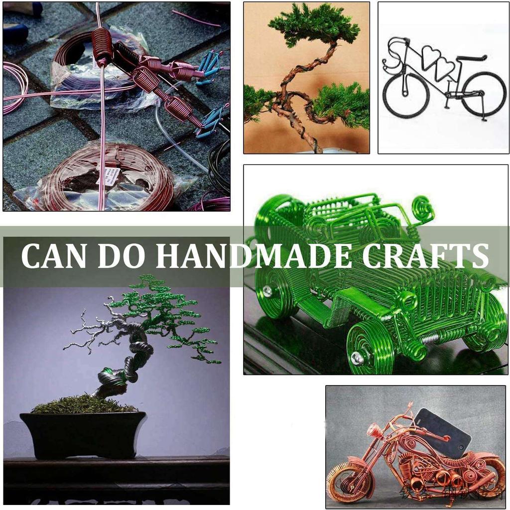 Bonsai Wire Kit- 9 Roll Anodized Aluminum Tree Training Wires In 3 Size For Shaping Styling Indoor Bonsai Trees