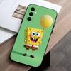 Чехол для телефона S-SpongeBob Baby Черный Силиконовый Мягкий Для Samsung Galaxy A73,A72,A71,A70,A53,A52,A51