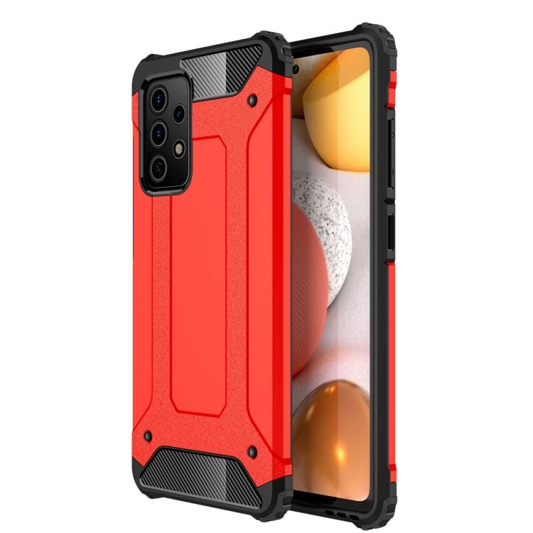 Комбинированный чехол Magic Armor из ТПУ + ПК для Samsung Galaxy A52 5G / 4G(Серебряный)