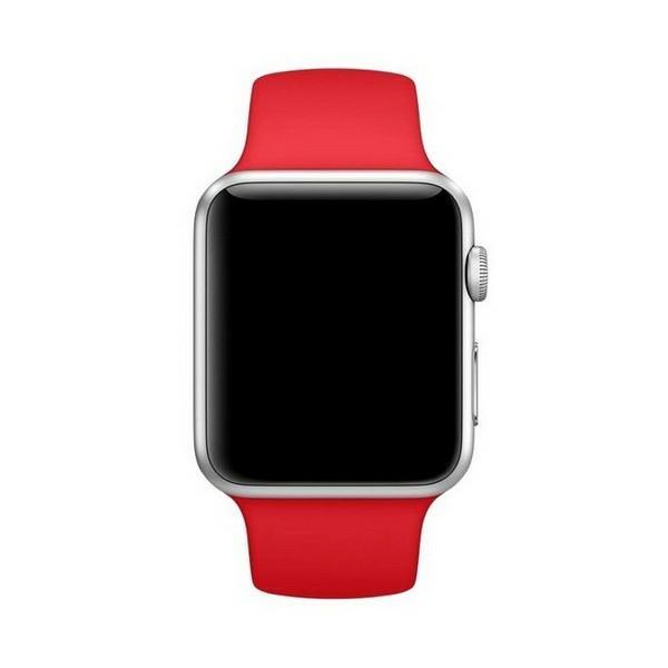 Pasek do Apple Watch 42 mm Mercury Silikonowy Czerwony
