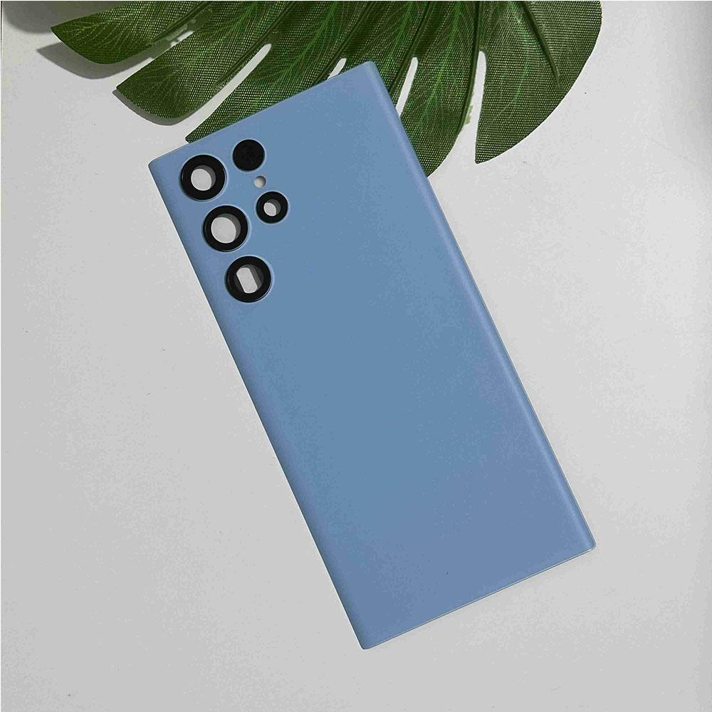 Glass For Samsung galaxy S22 Ultra S908B Cover Real Glass Replace Back Battery Housing Case Lens + Adhesive Camera Lens