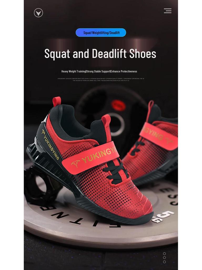 2025 Мужские сверхлегкие кроссовки для тяжелой атлетики: 5-е поколение, Дышащая, Обувь для комплексных тренировок приседаний