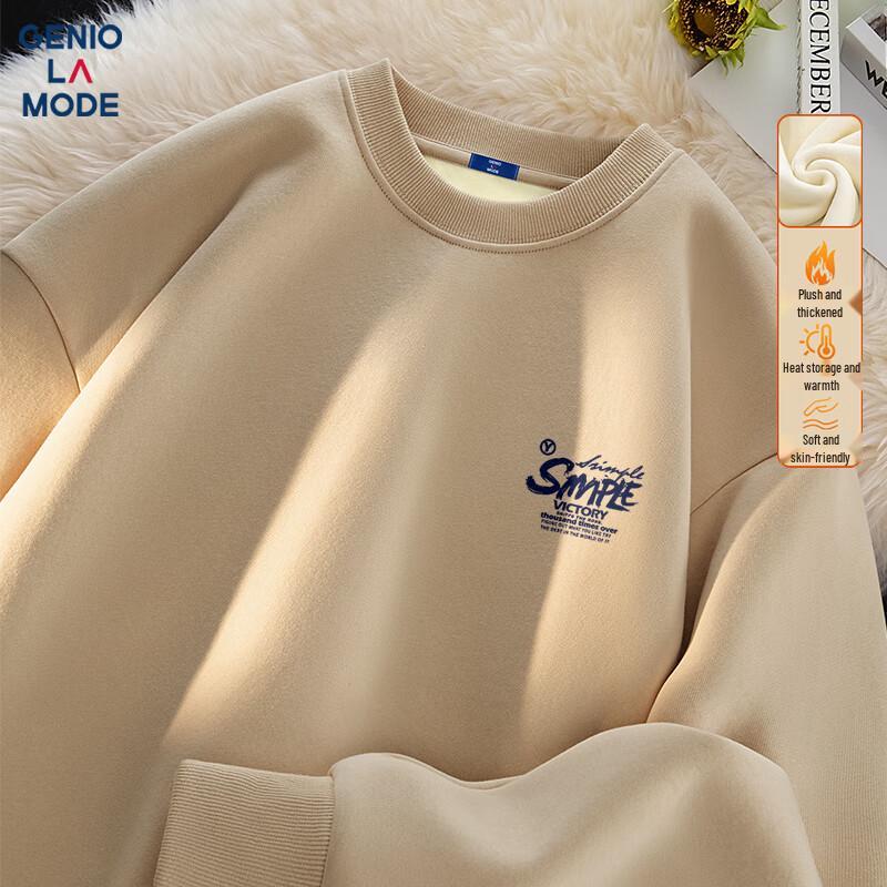 GENIOLAMODE Men's Fleece Lined Pullover Sweatshirt