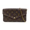 [Б/У] Сумка Felicie Pochette Classic, Канва с покрытием Monogram и Кожа, Три в одном, На цепочке - Хорошее состояние #29SKIG