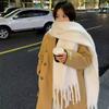 Универсальный корейский вариант шали-шарфа зимний новый теплый и очень теплый утолщенный шарф женский шарф имитация кашемира мохер