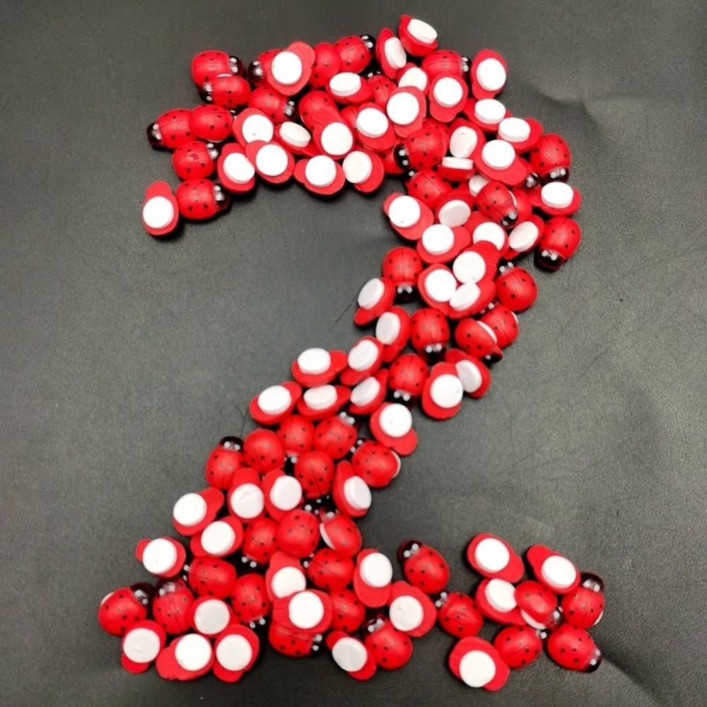 35/100pcs Tiny Size Flatback Wood Bumble Bee Insect Self-Adhesive Embellishments  Party Home Decor