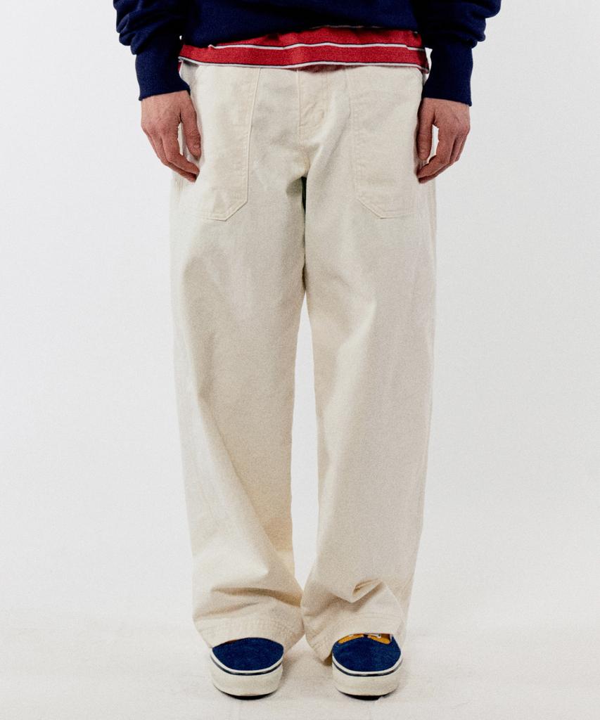 GOLDEN SUNSHINE French Work Pants_Cream