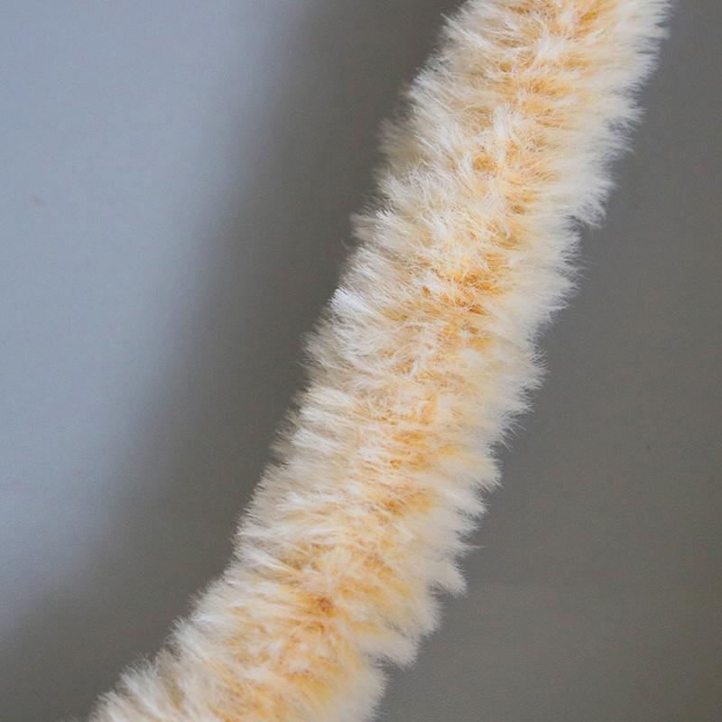 1PC Imitation Rabbit Hair Fluffy Toys Materials Plush Dolls Twisting Sticks 15mm
