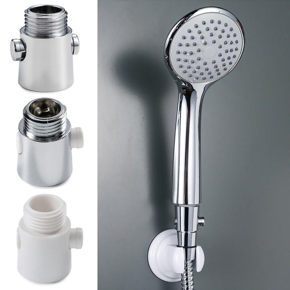 ABS Sprayer Shut-Off Switch Flow Regulator Water Stop Valve Shower Head Arm Diverter Shut-Off Valve