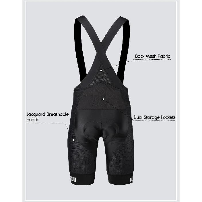 RION Men Cycling Bib Shorts Mountain Bike MTB Tights Mens Pro Bicycle Clothing Road Riding Bibs High Density Pad 5H Breathable