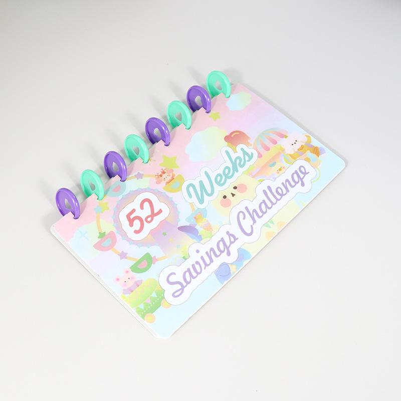 1 шт. Папка-регистратор для сбережений, 52 недели сбережений, многоразовая бюджетная книга для планировщика экономии денег, Рождество, Хэллоуин, День благодарения