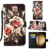 Metall uslubdagi atirgullar PU teri hamyonli foto ramkali iPhone Samsung Huawei Honor Xiaomi Redmi Oppo vivo Google TCL Infinix uchun foto ramkasi...