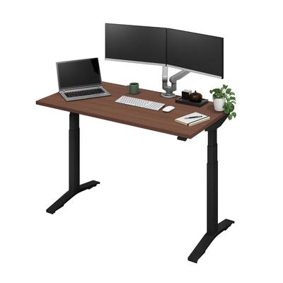 KOKUYO Standit Double Assembly 2 Электрический стол с регулировкой высоты Функция обнаружения столкновений Стол для стояния Игровой стол 135 x Коричневый грецкий орех x (Клиент