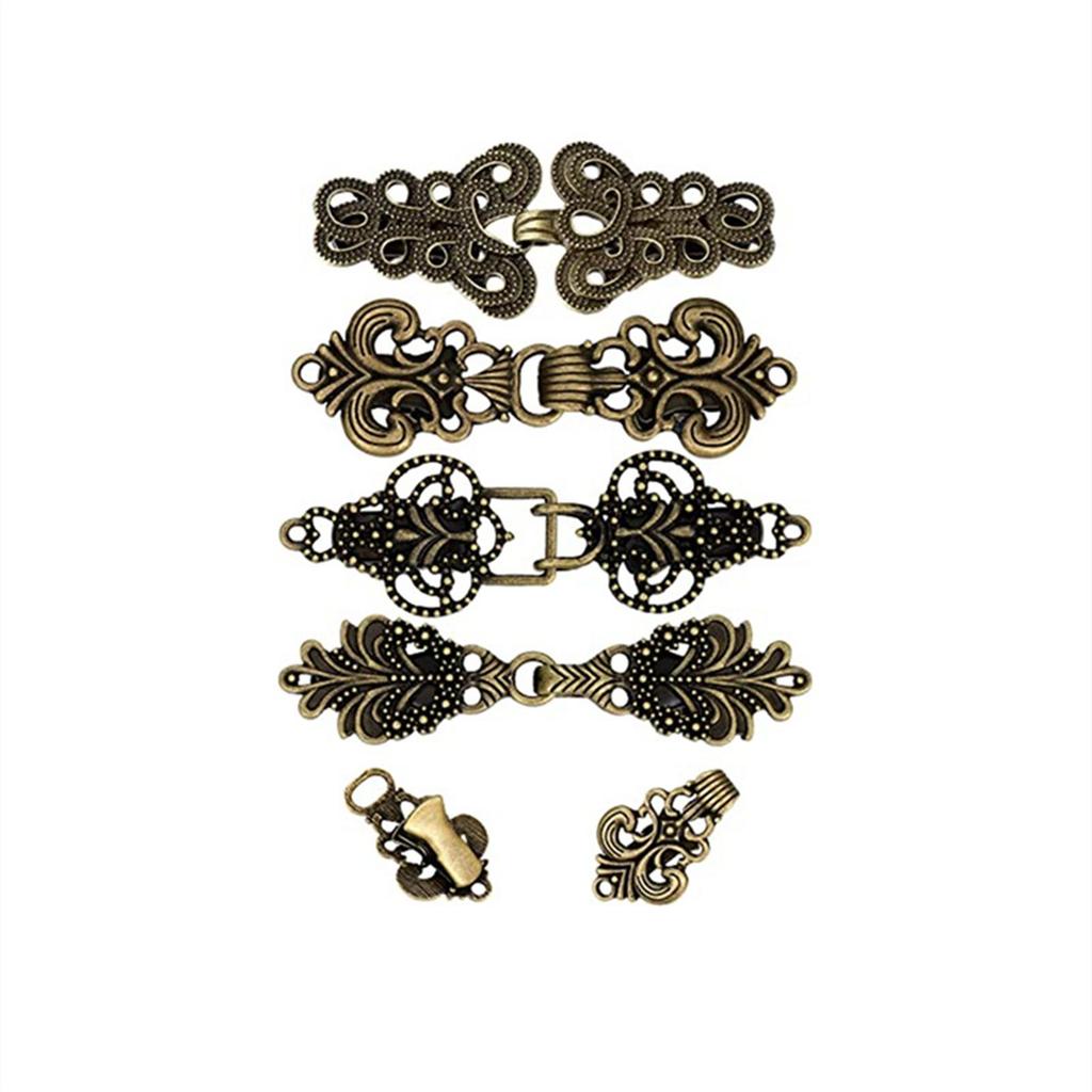 4 шт. зажимы для свитера, застежка на плащ, средневековый ажурный воротник, кардиган, зажимы-застежки