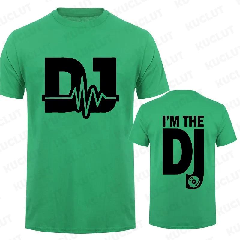 Men's T-shirt for Men Fashion DJ Heartbeat Printed T Shirt Short-sleeved Streetwear Music Lover Summer Casual Men's Tshirts Tops