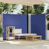 Retractable Side Awning Blue 160 x 600 cm