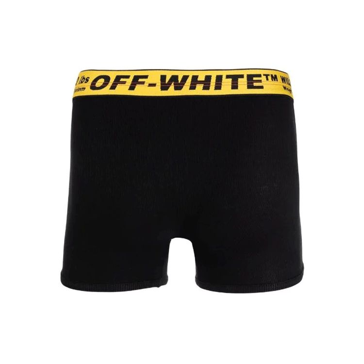 Off-White Промышленные боксеры черные мужские трусы OMUA003F21FAB0021018