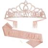 BIRTHDAY QUEEN GIRL Girl Birthday Crown Etiquette Party Supplies Rhinestone Hair Accessories