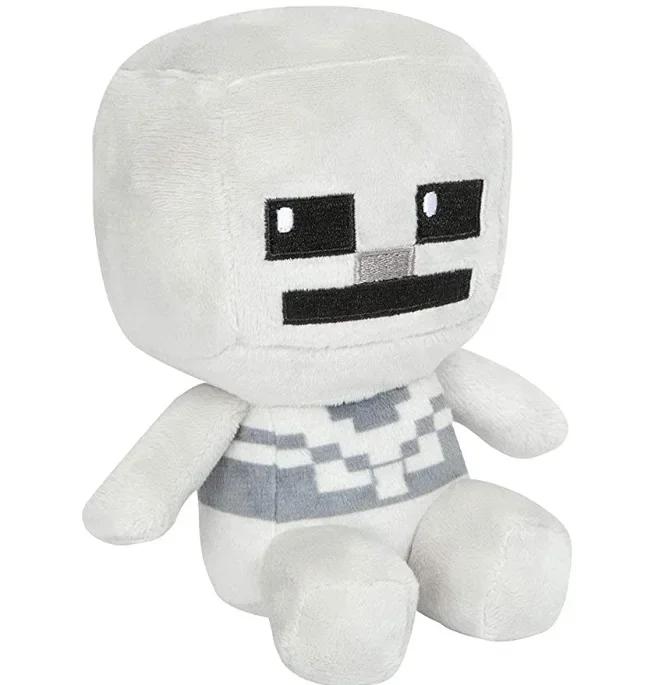 Minecraft Style Sitting Steve Zombie Skeleton Archer TNT Plush Toy Soft Doll Gift For Kids