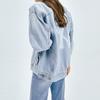 MLB Base Logo Denim Jacket Unisex Blue 31JPN2011-50U