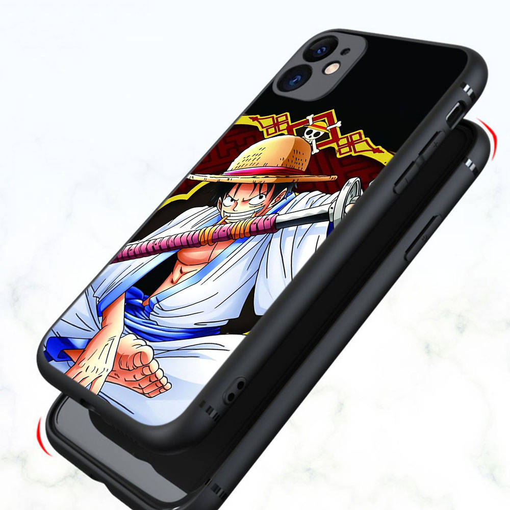 Чехол DT28 One Piece Luffy для OPPO Reno 8 6 5 4 Pro Find X3 A17 A31 A38 A40 A53 A54 A55 A74 A76 A78 A77 A80 A94 A95 A96 Lite черный мягкий чехол