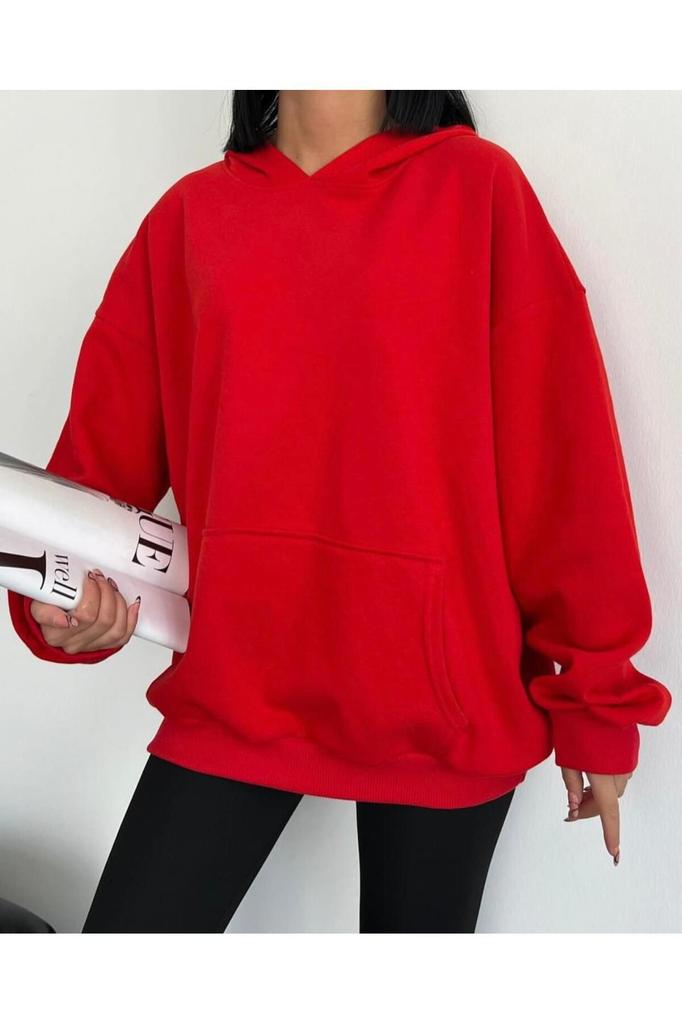 Женская стильная толстовка большого размера плюс размер, специальный дизайн, однотонная зимняя толстовка с капюшоном и принтом