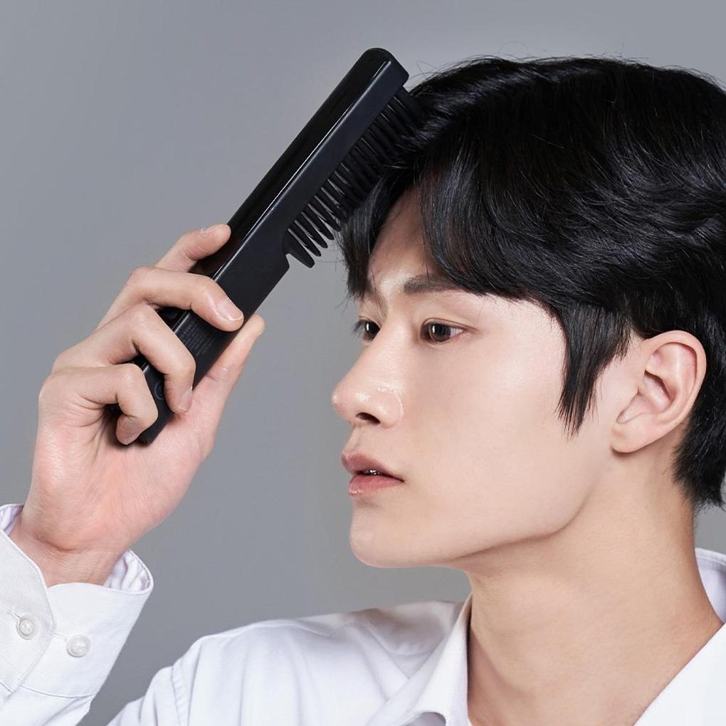 Oa Brush Curler Mini Cordless Root Volume Comb Curler Men's Hair Magic Curler