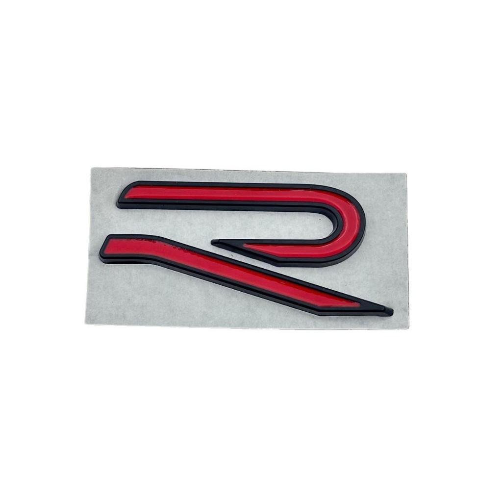 Black Warrior Golf 8 R-Line Rear Emblem - GTI English Letters Car Modification