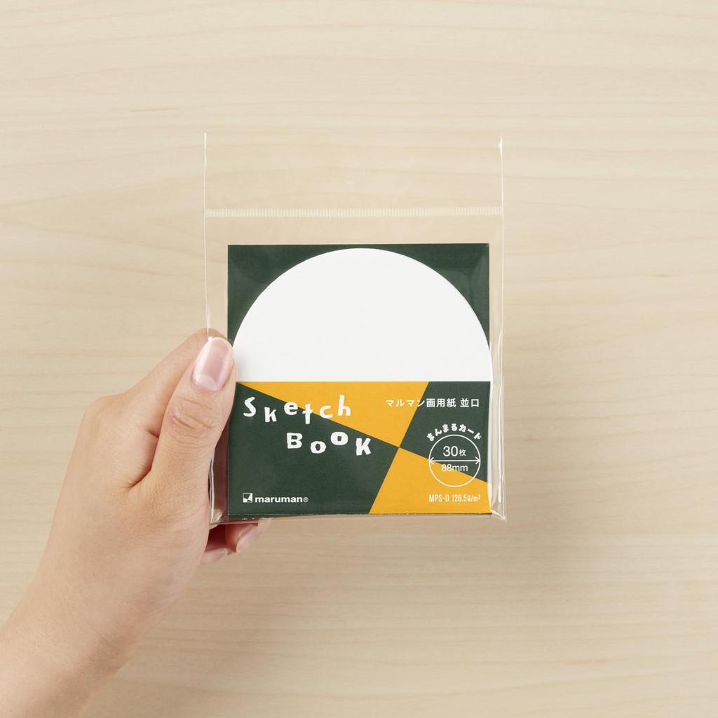 Maruman Card Круглый Подстаканник Альбом для эскизов Бумага для рисования, Обычный размер, Отдельные листы, 30 листов, 2025 Альбом для эскизов День Ограниченное издание, CSB1