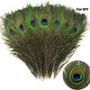 1 шт. Натуральные павлиньи перья 25-50 см для домашнего декора, рукоделия, ювелирных изделий, наполнитель для вазы