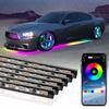 KIEND Car Flexible Underglow Strip Light LED Underbody APP Remote Sound Control RGB Neon Light Atmosphere Lamp Auto Decoration