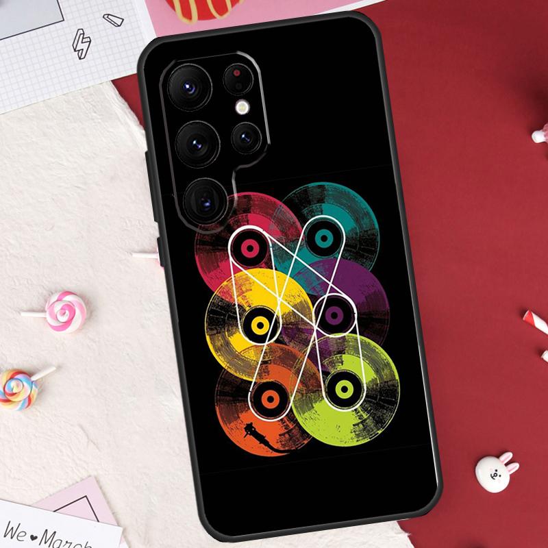 Vinyl DJ Record Art Case For Samsung Galaxy S26 Ultra S20 S21 S22 S23 S24 S25 Ultra S10 Plus S25 FE Cover Shell