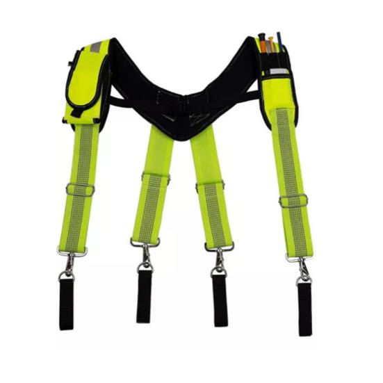 Подтяжки для рабочего инструмента, пояс для строительного инструмента электрика с регулируемыми ремнями и съемным держателем для карандашей для телефона, уменьшают стресс