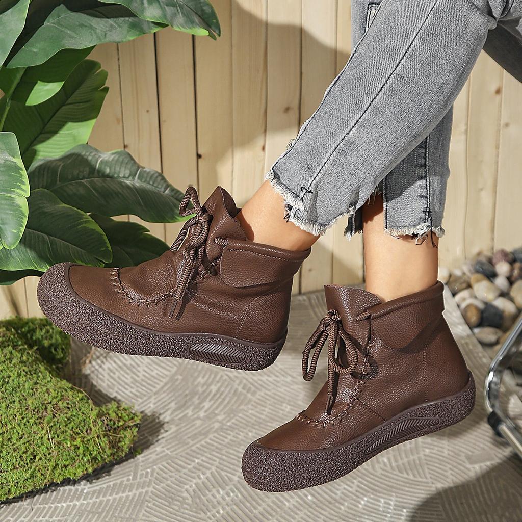 Women Boots  New Lightweight Laced Up Waterproof Ankle Boots Women Outdoor Comfortable Luxury Boots Woman Botas De Mujer