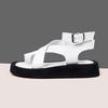 Fashion AIYUQI Sandals Women Genuine Leather 2025 Summer New Clip Toe Sandals Ladies Roman Women Shoes Muffin Sandals WHS MTO