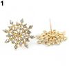 Womens Fashion Elegant Cute Shiny Snowflake Ear Studs Earrings Gift