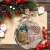 Забавные мини-упаковки, украшение, мини-экспресс-коробка, прозрачный шар, украшение, рождественская елка, подарочная коробка, подвесные украшения