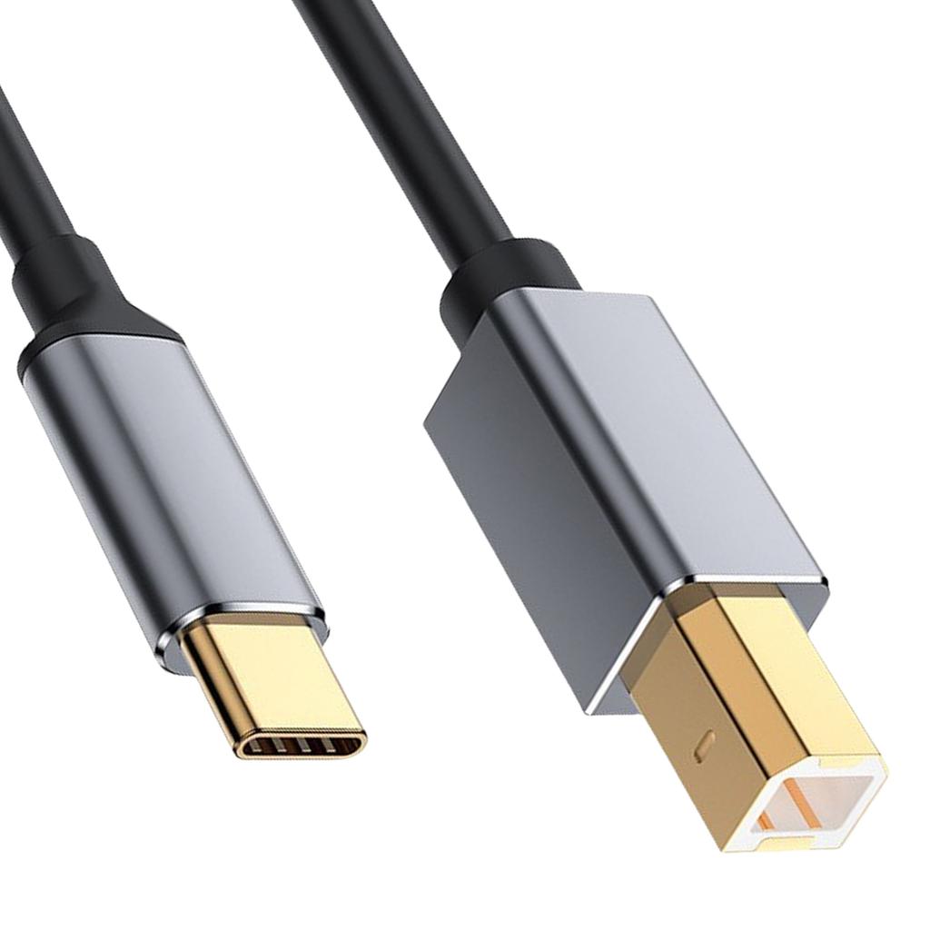 Кабель для принтера с высокой скоростью, USB Type C (папа) на USB B (папа) для эффективной передачи данных между принтерами, сканерами и ПК