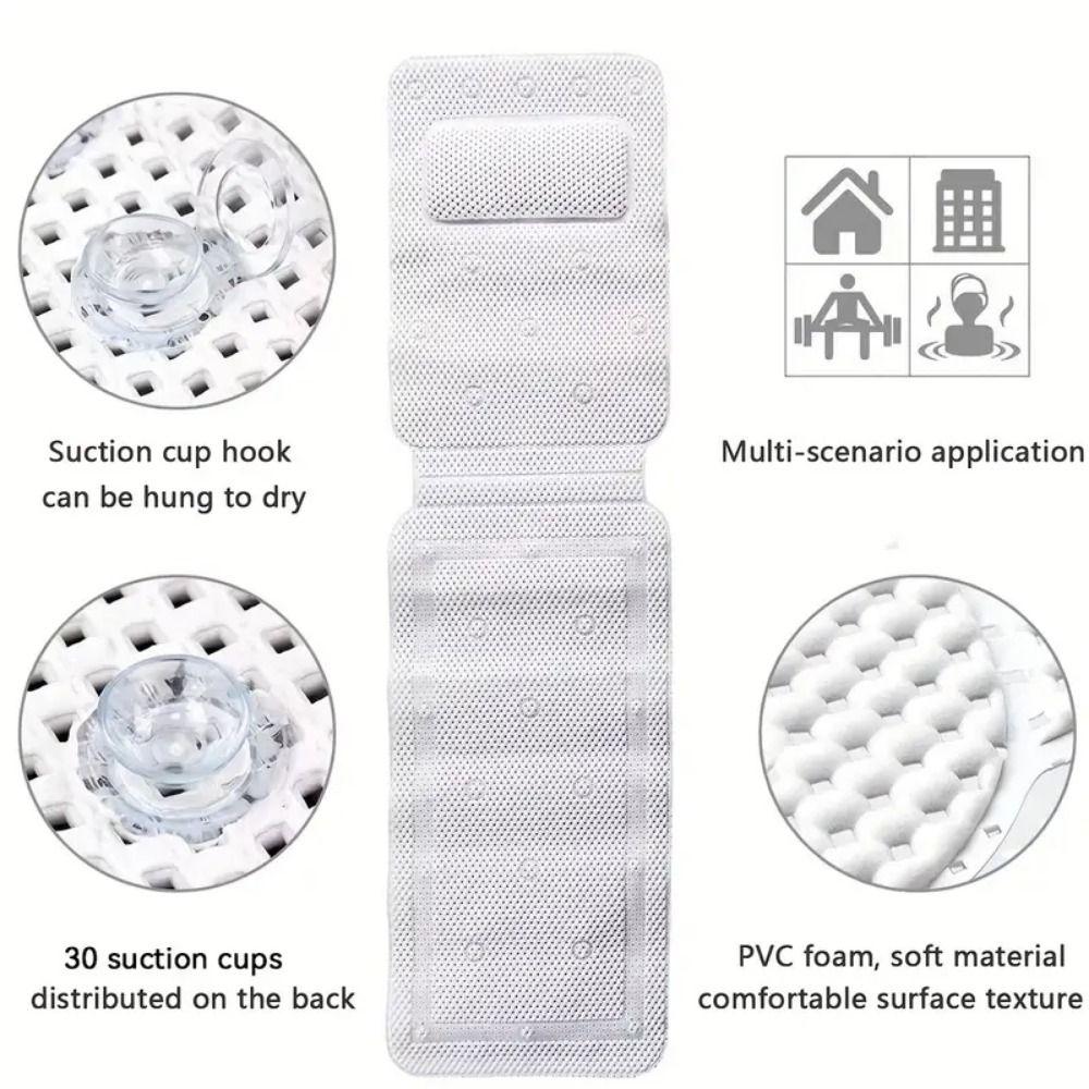 Присоски Нескользящий Коврик для Ванны Быстросохнущий Матрасик-Подушка для Ванны ПВХ Пена Коврик для Ванны Женщины