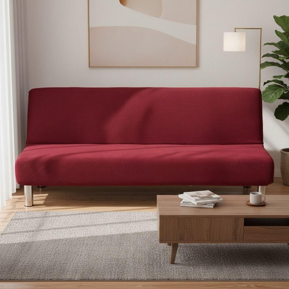 Elastic Futon Sofa Cover Dust-proof Bench Cover Universal Armless Sofa Slipcover Living Room