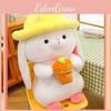 Adorable Plush Rabbit Pillow Stuffed Animal Toy Cute Carrot Bunny Soft Hugging Cushion Birthday Gift