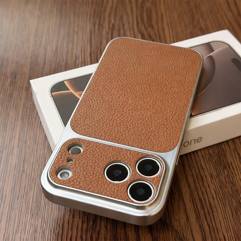 Роскошный Матовый Мгновенный 17 Чехол из Имитации Кожи для iPhone 17 Pro Max 16 15 14 Pro 13 12 11 17 Ударопрочный Мягкий Бампер