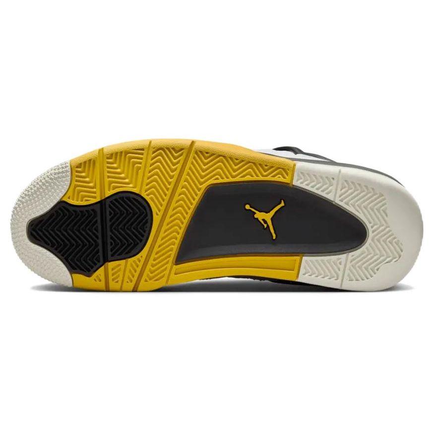 Air Jordan 4 Retro Vivid Sulphur Женские кроссовки Белый кокосово-молочный антрацит AQ9129-101